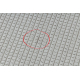 Teppich TIMO 5979 Kreis SISAL draussen Rahmen weiß - ZWEITKLASSIGES PRODUKT