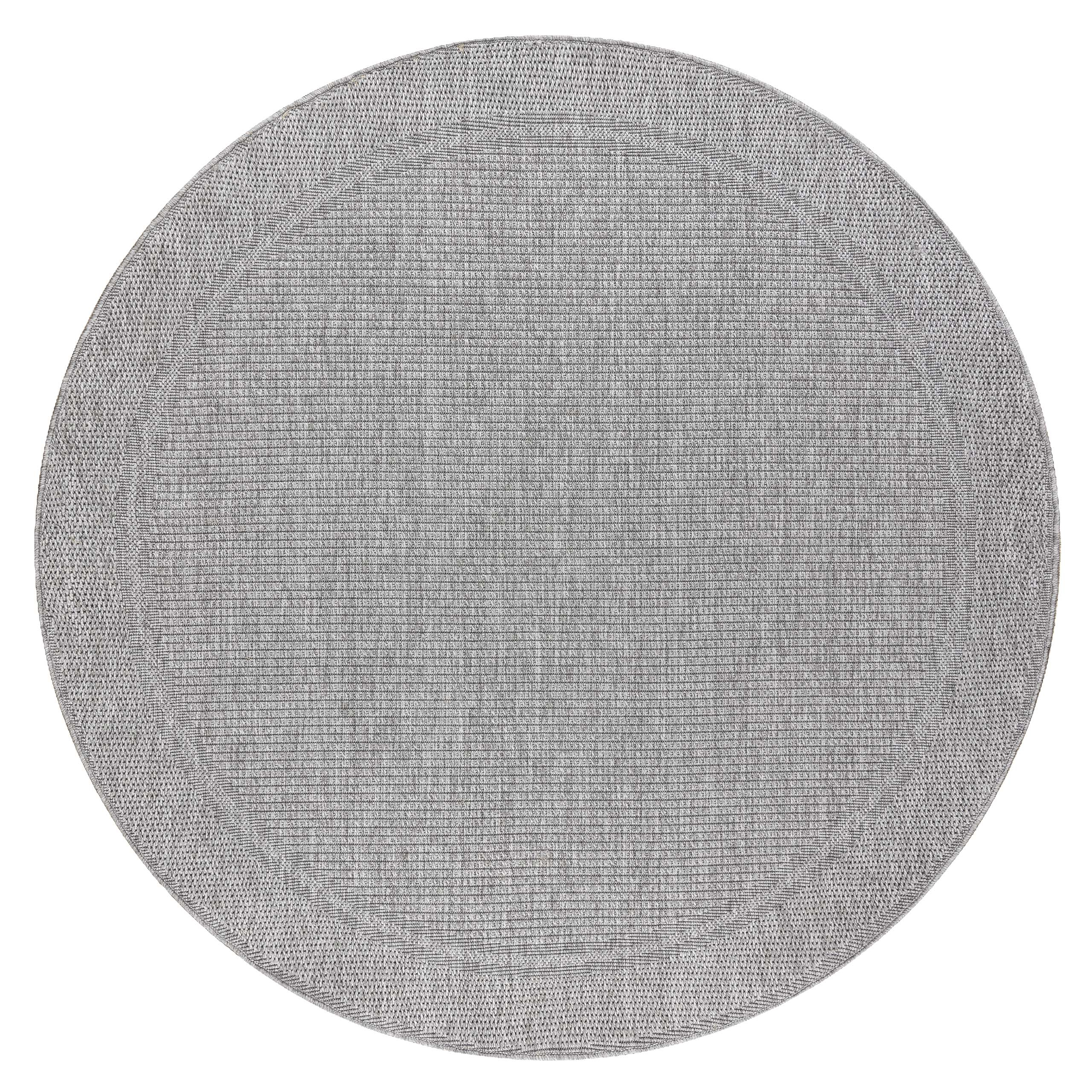 Rugshop Tappeto Runner Design Cerchi Ondulati, Grigio, 60x210 Cm: Un Passaggio Pieno Di Stile! Morbido, Resistente E Facile Da Pulire, Perfetto Per Corridoi E Zone Di Passaggio.