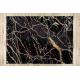 Tappeto GLOSS moderno 529A 82 Marmo, calcolo elegante, glamour nero / grigio - PRODOTTO DI SECONDO GRADO