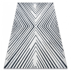 ANDRE 2381 vasketeppe Stripes, geometrisk anti-skli svart / gull - ANDRE RATE PRODUKT