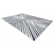 ANDRE 2381 washing carpet Stripes, geometric anti-slip grey / black - SECOND-RATE PRODUCT