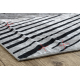 ANDRE 2381 washing carpet Stripes, geometric anti-slip grey / black - SECOND-RATE PRODUCT