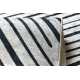 ANDRE 2381 washing carpet Stripes, geometric anti-slip grey / black - SECOND-RATE PRODUCT