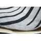 ANDRE 2381 washing carpet Stripes, geometric anti-slip grey / black - SECOND-RATE PRODUCT