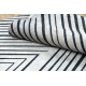ANDRE 2381 washing carpet Stripes, geometric anti-slip grey / black - SECOND-RATE PRODUCT