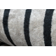 ANDRE 2381 washing carpet Stripes, geometric anti-slip grey / black - SECOND-RATE PRODUCT