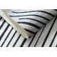 ANDRE 2381 washing carpet Stripes, geometric anti-slip grey / black - SECOND-RATE PRODUCT