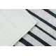 ANDRE 2381 washing carpet Stripes, geometric anti-slip grey / black - SECOND-RATE PRODUCT