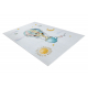 Tappeto SAMPLE FLANELLO 230 KIDS 240545 Palloncino, giraffa uniforme, bianco