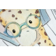 Tappeto SAMPLE FLANELLO 230 KIDS 240545 Palloncino, giraffa uniforme, bianco