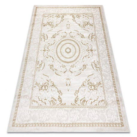 Carpet SAMPLE PARMA CK245 Frame, ornament cream / brown