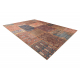 Carpet SAMPLE FLEXI AL 16G08-35HD Patchwork, oriental burgundy / terracotta / navy blue