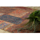 Carpet SAMPLE FLEXI AL 16G08-35HD Patchwork, oriental burgundy / terracotta / navy blue