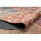 Carpet SAMPLE FLEXI AL 16G08-35HD Patchwork, oriental burgundy / terracotta / navy blue