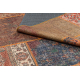 Carpet SAMPLE FLEXI AL 16G08-35HD Patchwork, oriental burgundy / terracotta / navy blue