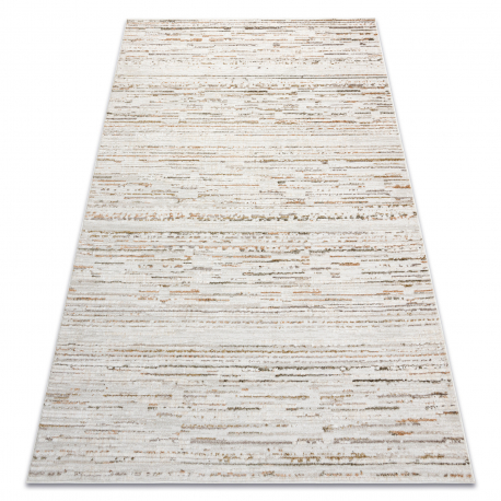 Tapis SAMPLE SANTANA C2607A Lignes crème / terre cuite