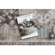 Tapis SAMPLE LODA E9757 Ornement cadre beige / orange