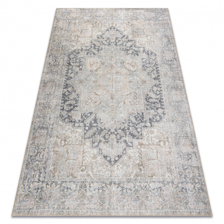 Alfombra SAMPLE VELVET t0689-vin-r6 Ornamento, vintage beige / gris