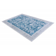 Carpet SAMPLE DUNE frame, ornament blue / grey