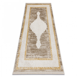 Carpet SAMPLE VERSAY 51422D Frame, ornament cream / brown