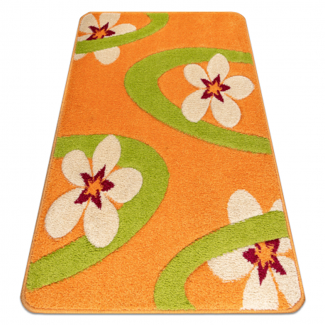 Teppich MODERN 943 Blumen orange 
