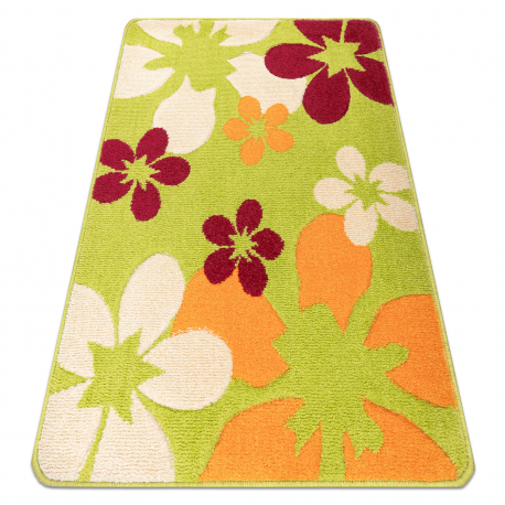 Alfombra MODERN 974 Flores verde