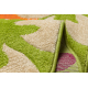 Alfombra MODERN 974 Flores verde