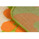 Alfombra MODERN 974 Flores verde