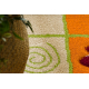 Tapete MODERN 971 Flores, cinzento laranja 