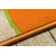 Kilimas MODERN 971 Gėlės, kratka oranžinė 