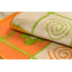 Tapete MODERN 971 Flores, cinzento laranja 