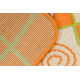 Tapete MODERN 971 Flores, cinzento laranja 