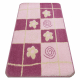 Covor MODERN 971 Flori, spalier violet - SECUNDAR-COTATI PRODUSUL