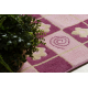 Carpet MODERN 971 Flowers, trellis violet - SECOND-RATE PRODUCT