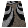 Alfombra SHAGGY 1020 Rayas plata