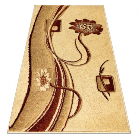 Carpet KING 4716 Flowers beige / terracotta 