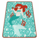 DISNEY Detský koberec Little Mermaid Malá morská víla zelený / terakota