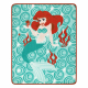 DISNEY Little Mermaid Mažoji undinėlė Vaikiškas kilimas žalias / terakotos