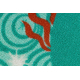 Tapis enfant DISNEY Little Mermaid La Petite Sirène vert / terracotta