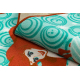 Tapete infantil DISNEY Little Mermaid Pequena Sereia verde / terracota