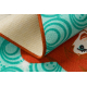 Tapete infantil DISNEY Little Mermaid Pequena Sereia verde / terracota