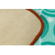 Tapis enfant DISNEY Little Mermaid La Petite Sirène vert / terracotta