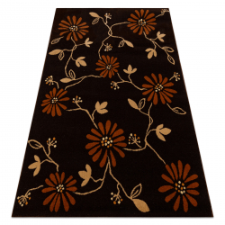 Matta ACRYLIC SUNSET 9204/034 Blommor brun / beige - ANDRA-KLASSEN PRODUKT