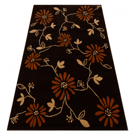 Matto AKRYYLI SUNSET 9204/034 Kukat ruskea / beige - TOISENLAATUINEN TUOTE