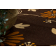 Tapis ACRYLIQUE SUNSET 9204/034 Fleurs marron / beige - PRODUIT DE DEUXIÈME QUALITÉ