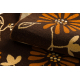 Teppe akryl SUNSET 9204/034 Blomster brun / beige - ANDRE RATE PRODUKT