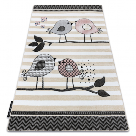 Kilimas PETIT BIRDS paukščiai kremastaas - ANTROS KLASĖS PRODUKTAS