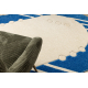 Tappeto DAISY ovale 8866 Cadre blu