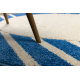 Tappeto DAISY ovale 8866 Cadre blu