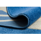 Tappeto DAISY ovale 8866 Cadre blu